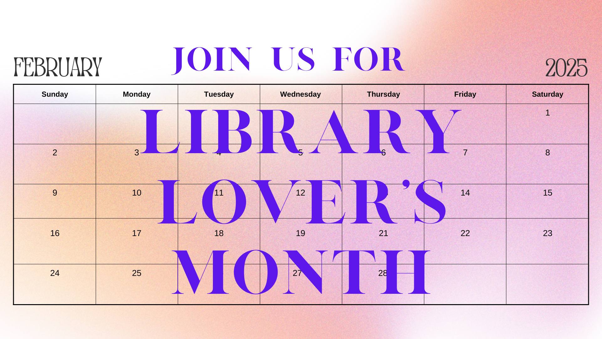 Library Lovers' Month